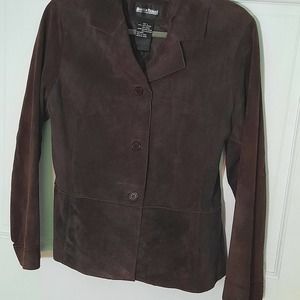 Brandon Thomas Suede Jacket Brown
